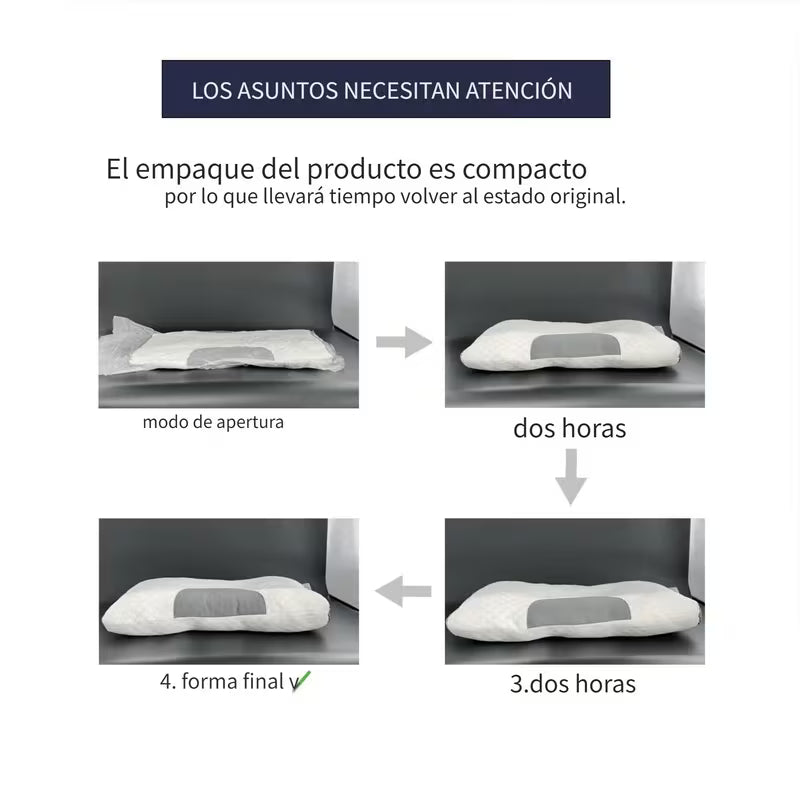 Almohada de punto ergonómica 3D