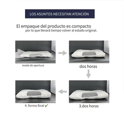 Almohada de punto ergonómica 3D
