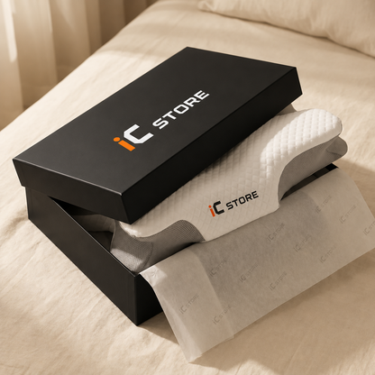 Almohada cervical viscoelástica diseño mariposa GRIS